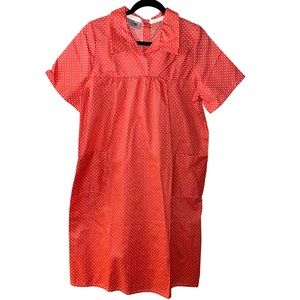 Open back dress with pockets (Sz Med) for seniors,patients, or disabled adults